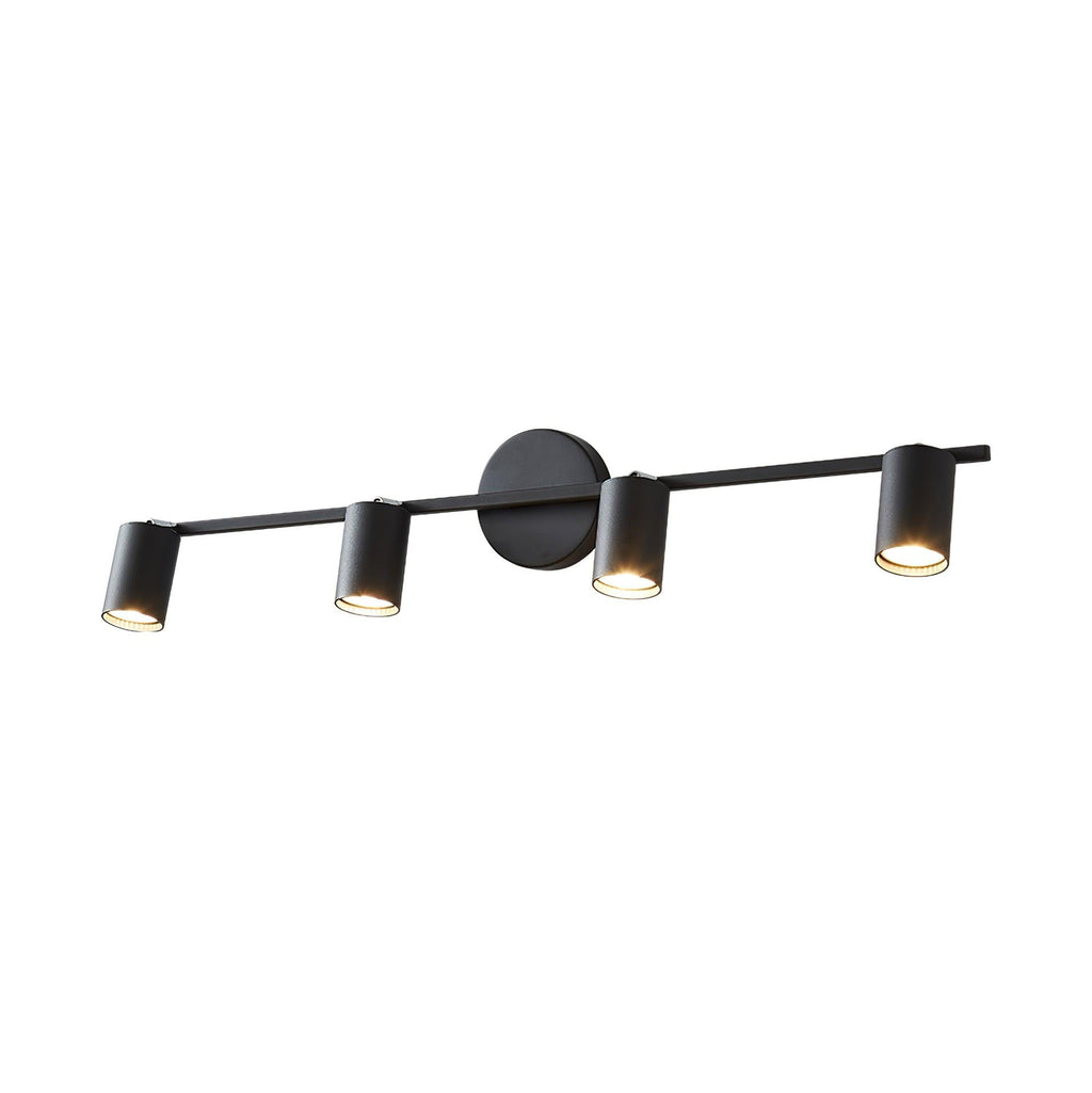 Obrotowy metalowy reflektor szynowy LED — montaż na ścianie i suficie, obrót o 350°