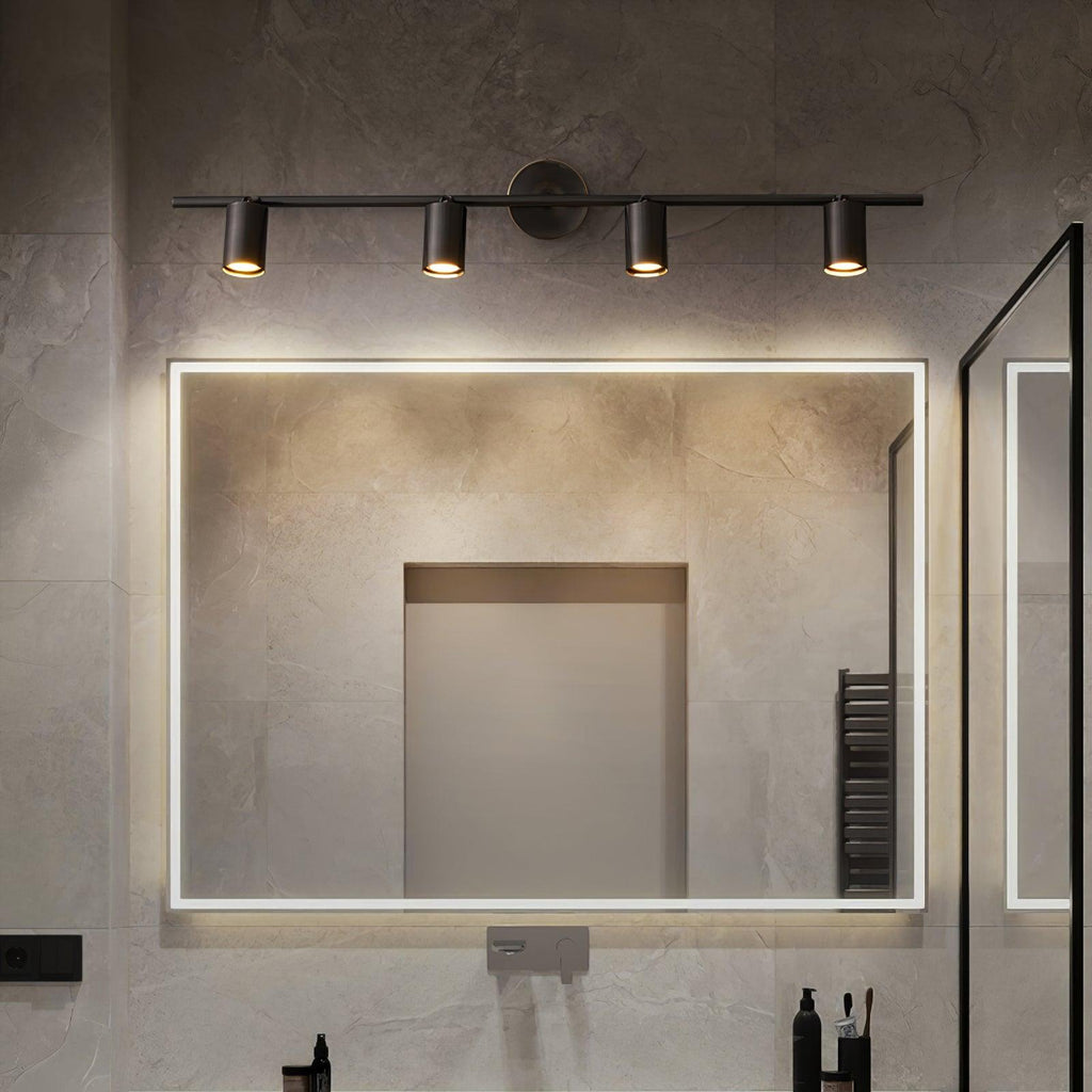 Obrotowy metalowy reflektor szynowy LED — montaż na ścianie i suficie, obrót o 350°