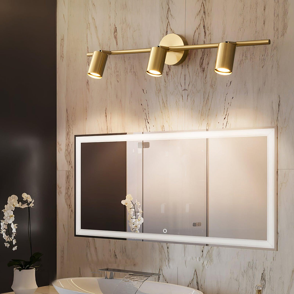Obrotowy metalowy reflektor szynowy LED — montaż na ścianie i suficie, obrót o 350°