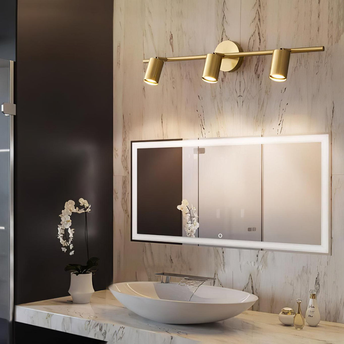 Obrotowy metalowy reflektor szynowy LED — montaż na ścianie i suficie, obrót o 350°