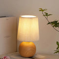 Table Lamp Fabric Shade Ceramic Base LED Cordless | Euroselle