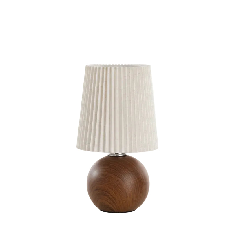 Table Lamp Fabric Shade Ceramic Base LED Cordless | Euroselle