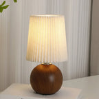 Table Lamp Fabric Shade Ceramic Base LED Cordless | Euroselle