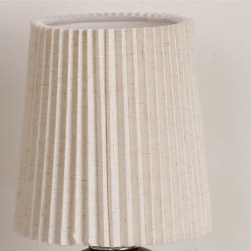 Table Lamp Fabric Shade Ceramic Base LED Cordless | Euroselle