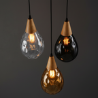 Teardrop Pendant Light Vintage Glass Fixture for Home Ambiance - Euroselle