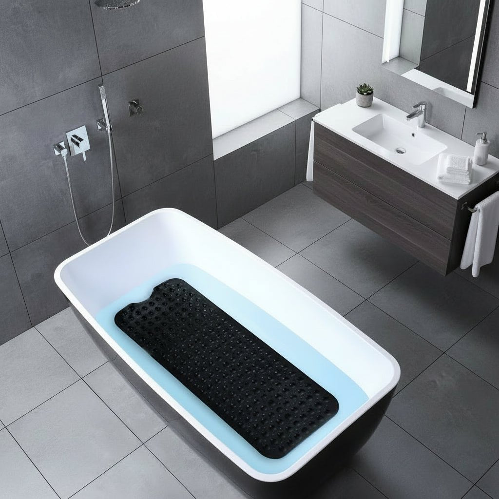 AquaGuard EasyCare Antypoślizgowa mata łazienkowa — Ponad 200 przyssawek, niezawodna przyczepność