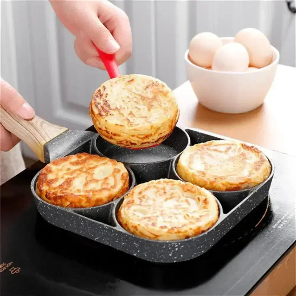 Sartén antiadherente BrightCook de cuatro cavidades