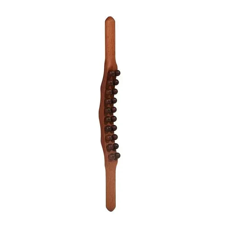 Bâton de massage Gua Sha Aurora Wellness – longueur de 60 cm, outil traditionnel de modelage