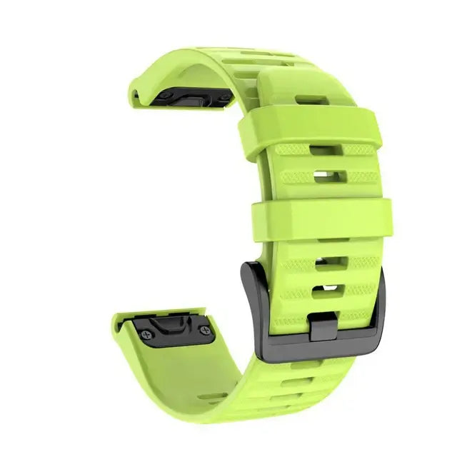 QuickFit シリコン製スマートウォッチバンド — 20mm、22mm & 26mm スポーツストラップ