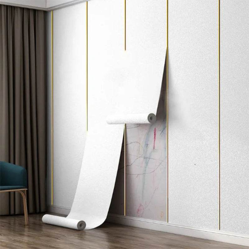 3D-veggbekledning i skum, selvklebende paneler med stoffutseende, trekk av og fest på, vanntett, strukturert dekor til soverom eller stue, gjør-det-selv-oppussing, leiebolig