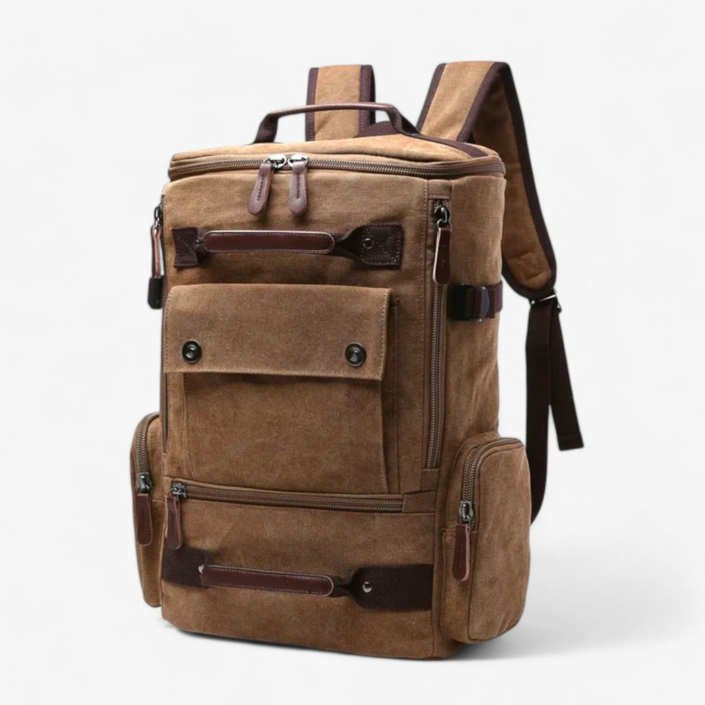 AeroTrail Laptop-Rucksack — Vintage-inspiriertes Design und praktische Tragefunktionen