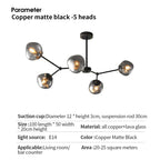 Minimalist Lava Glass Chandelier