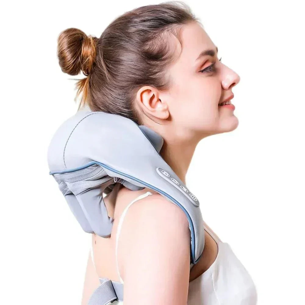 Aurora Electric Shiatsu Massager — Wrap-Style, Deep Pressure, Vibration & Magnetic Heat
