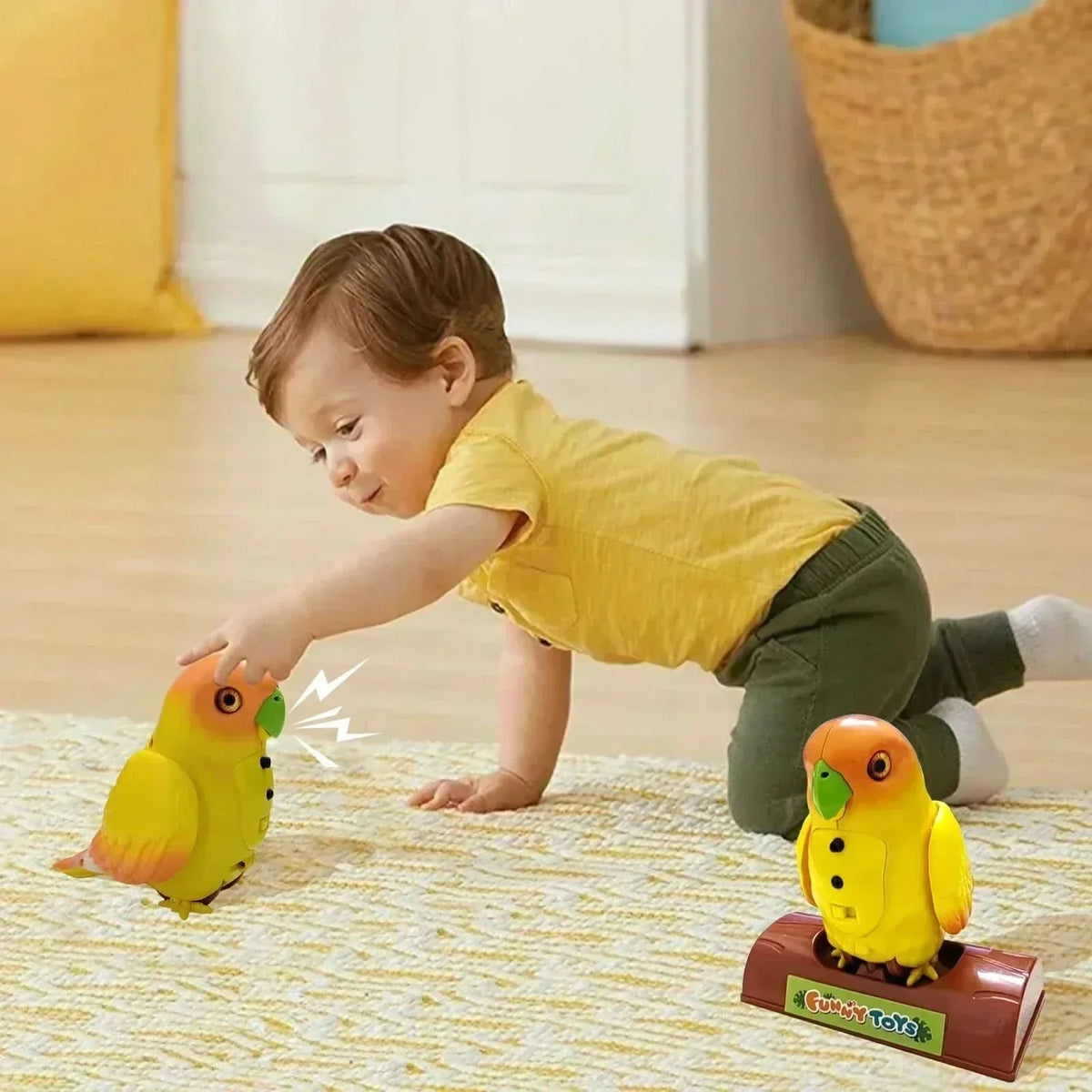 ChatterBird Interaktiver Papagei – Sprachecho und realistische Flügelbewegungen