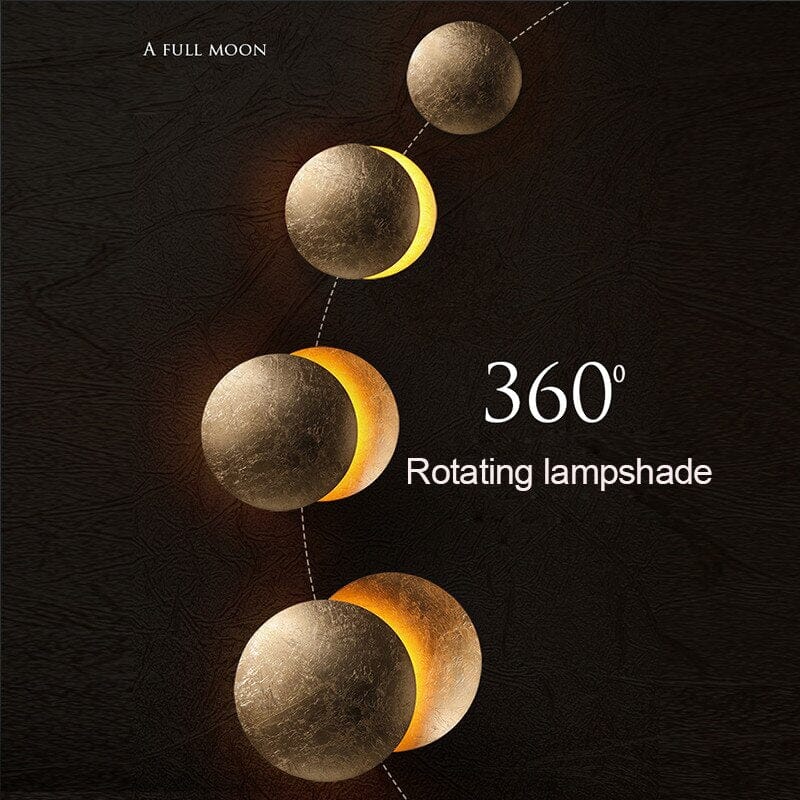 Vintage Mond Wandleuchte