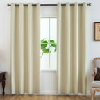 Modern 100% Blackout Curtains with Coated Lining for Bedroom & Living Room - Euroselle