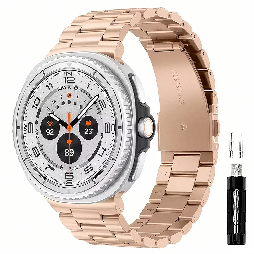 سوار موصلات من الفولاذ المقاوم للصدأ - لساعات Galaxy Watch 9 وWatch 8 وWatch 8 Classic