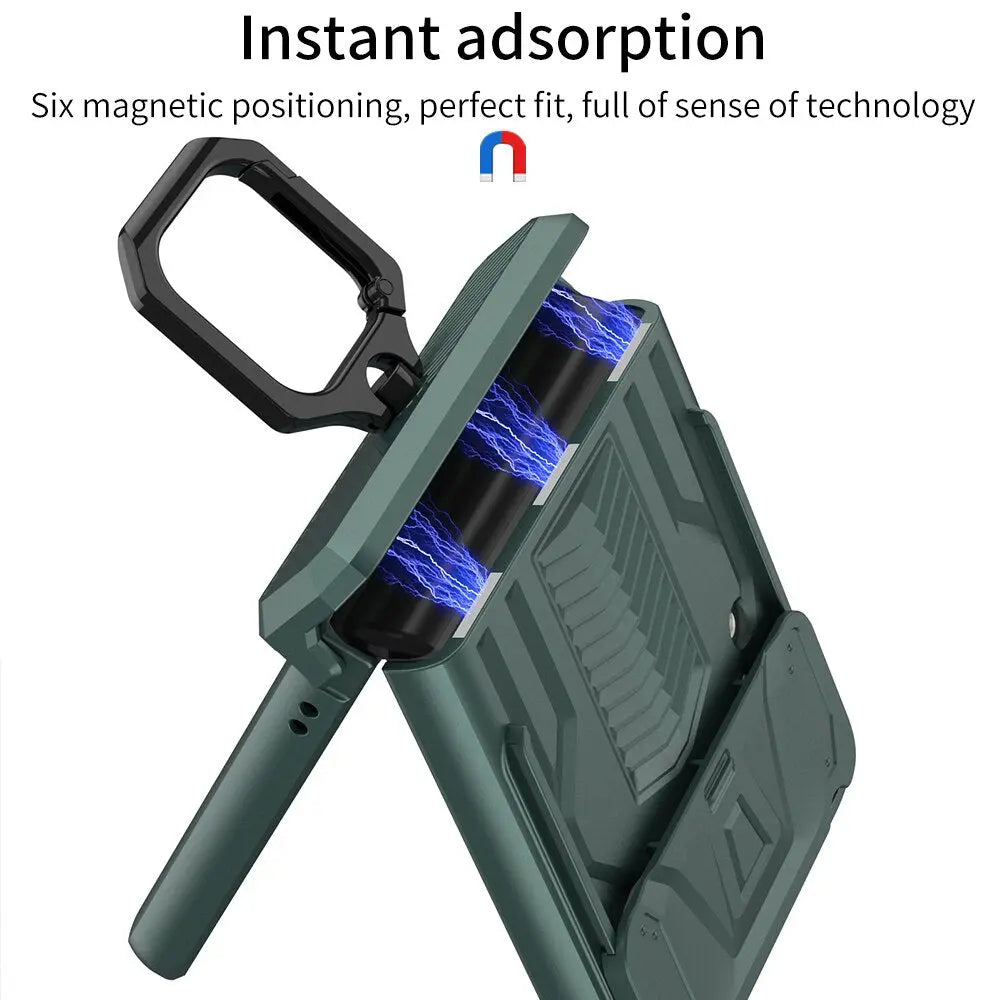Cover a doppio strato per Samsung Galaxy Z Flip 4 e Z Flip 3 — Anello magnetico