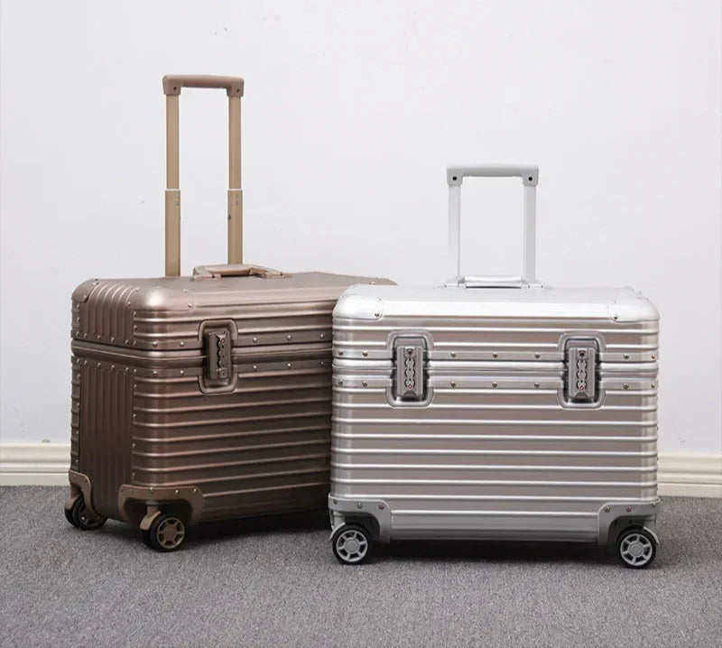 Set de bagaje cu roți pivotante din aluminiu-magneziu - încuietoare TSA, bagaj de cabină/de cală