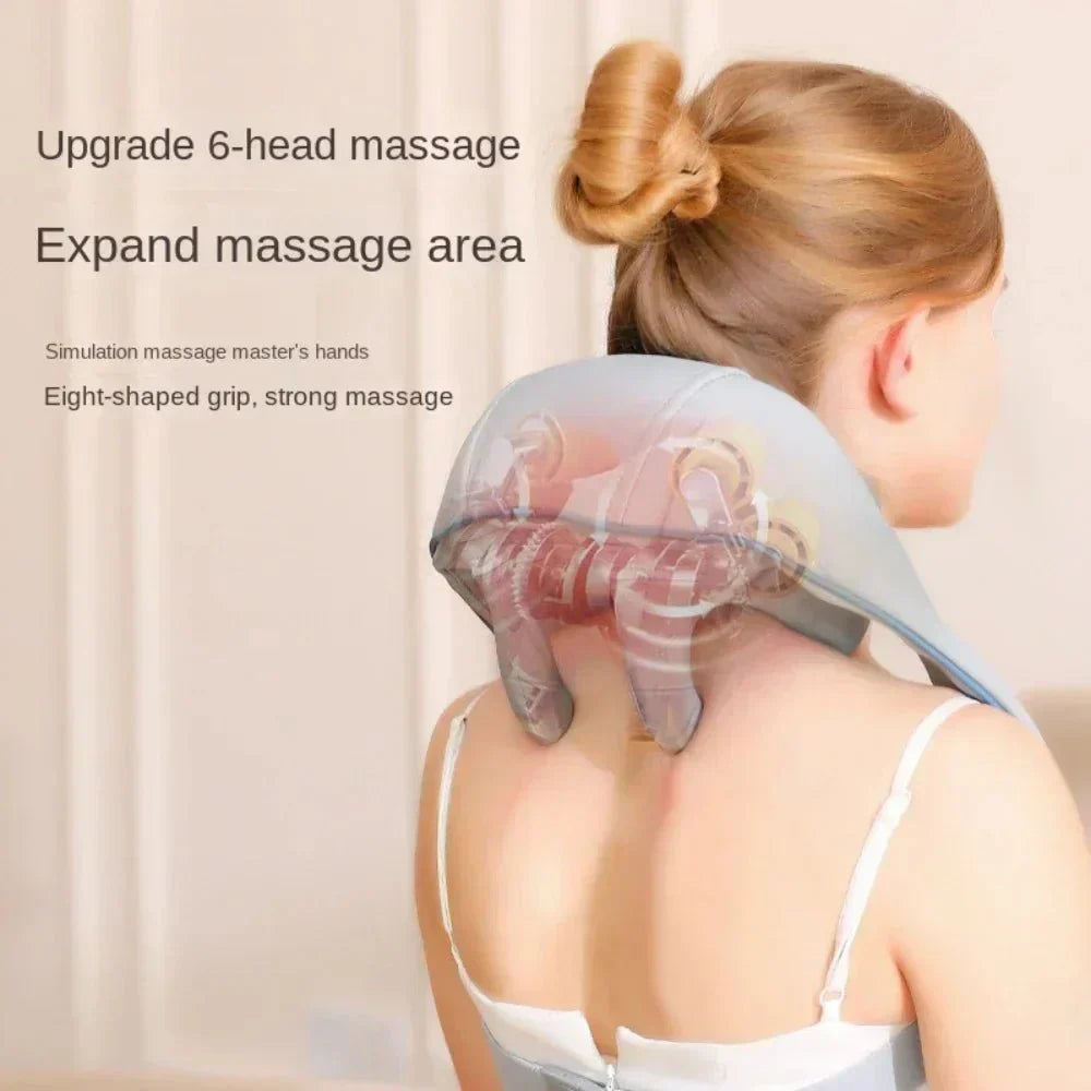 Aurora Electric Shiatsu Massager — Wrap-Style, Deep Pressure, Vibration & Magnetic Heat