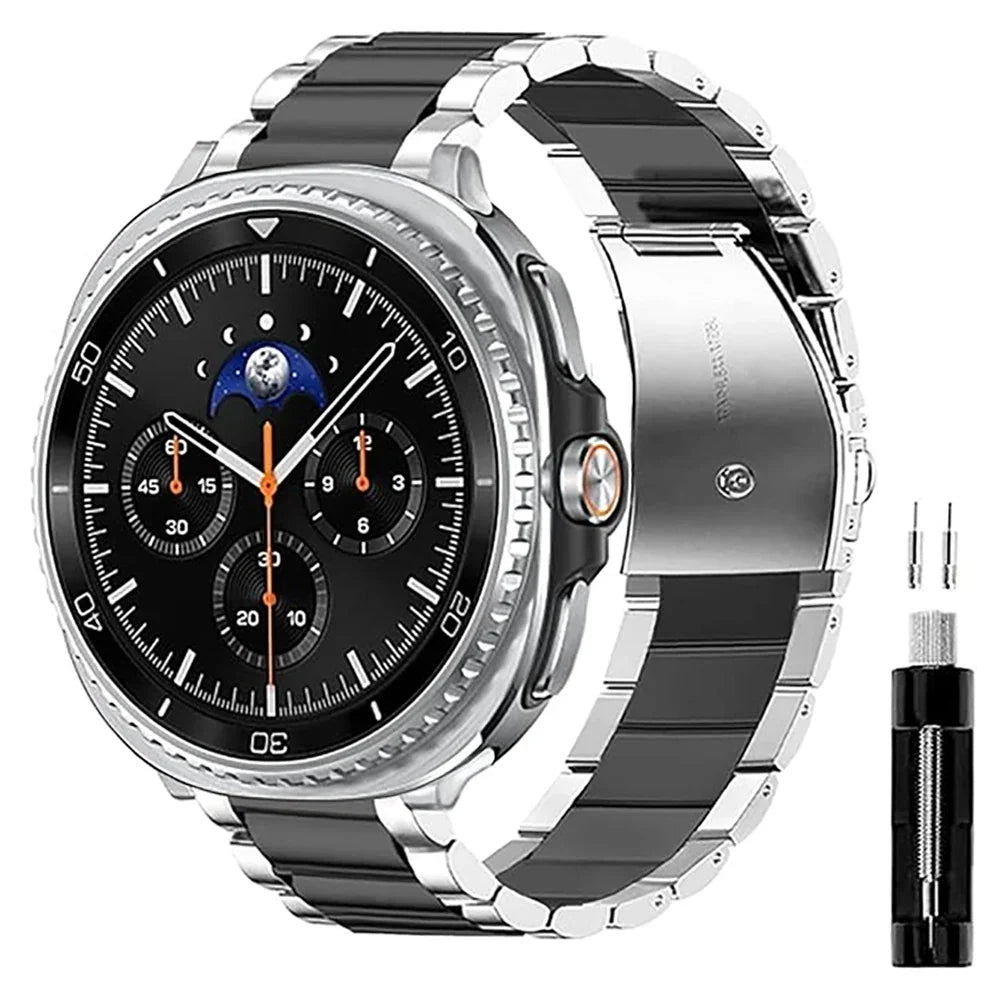 سوار موصلات من الفولاذ المقاوم للصدأ - لساعات Galaxy Watch 9 وWatch 8 وWatch 8 Classic