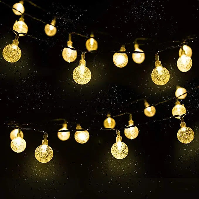 30 ft wasserdichte solarbetriebene LED-Lichterkette für draußen