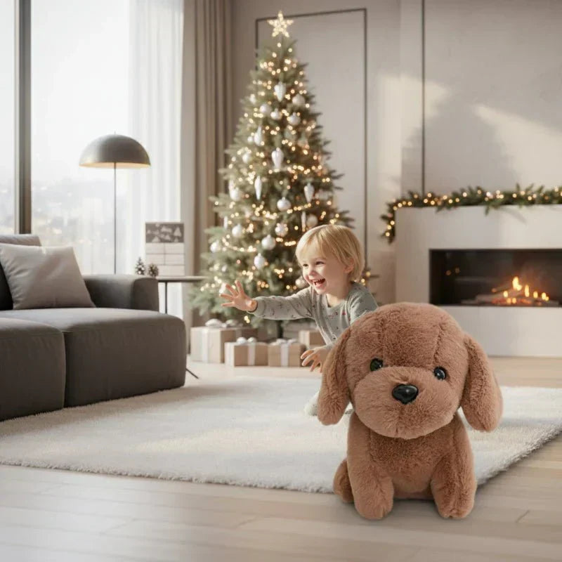 Breloczek pluszowy CloverPup w kształcie małego pieska — kompaktowy mini brelok 12 cm