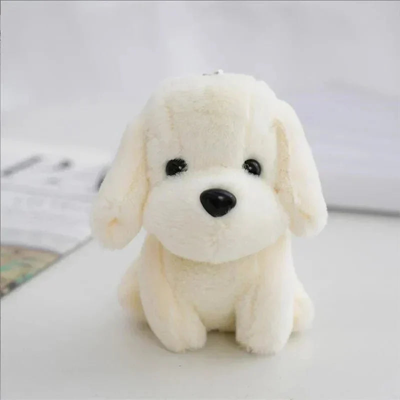 Breloczek pluszowy CloverPup w kształcie małego pieska — kompaktowy mini brelok 12 cm