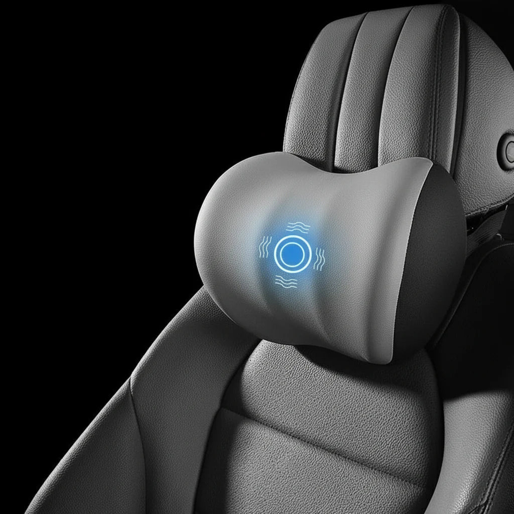 NovaEase Elektrisches Kissen — Ergonomisch geschwungenes Profil, Unterstützung für Nacken und Lendenbereich