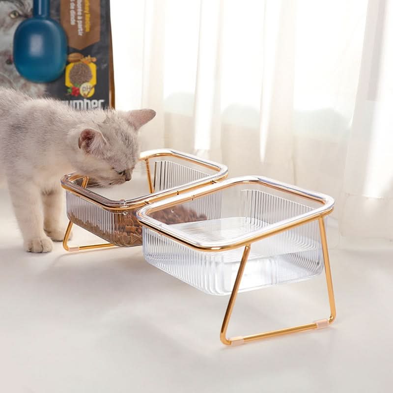 Taça de comida elevada NovaPaw — comedouro elevado para gatos e cães pequenos