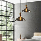 Retro Industrial Glass Pendant Light For Home And Bar
