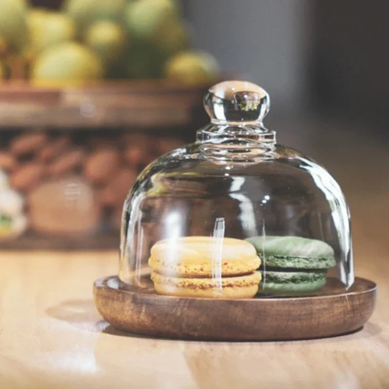 Glass Canister Set — Acacia Wood Lids for Dry Goods Storage