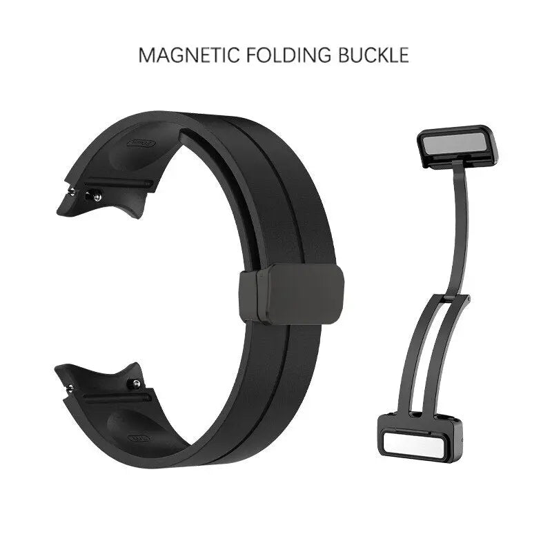 Samsung Galaxy Watch 4/5/6 Silicone Sport Strap — Adjustable, Waterproof