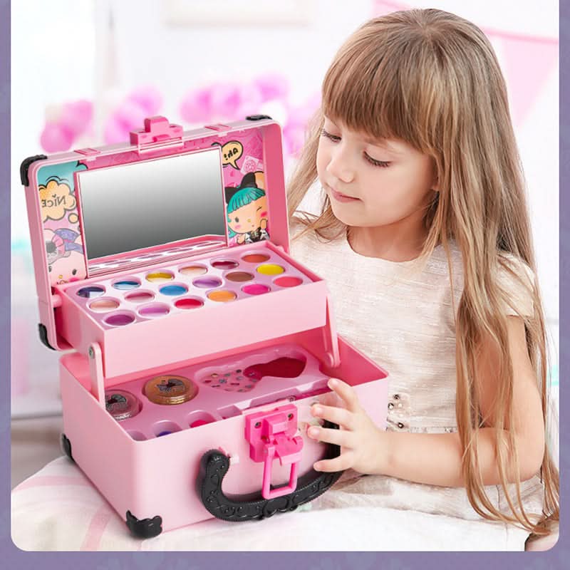 NovaGlow Safe Sparkle Makeup Kit — Compact Princess Carry Case
