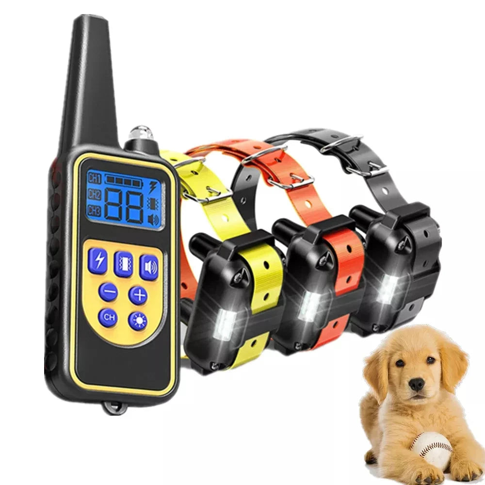 Ferntrainingshalsband für Hunde — Wiederaufladbar, wasserdicht, 1000 ft