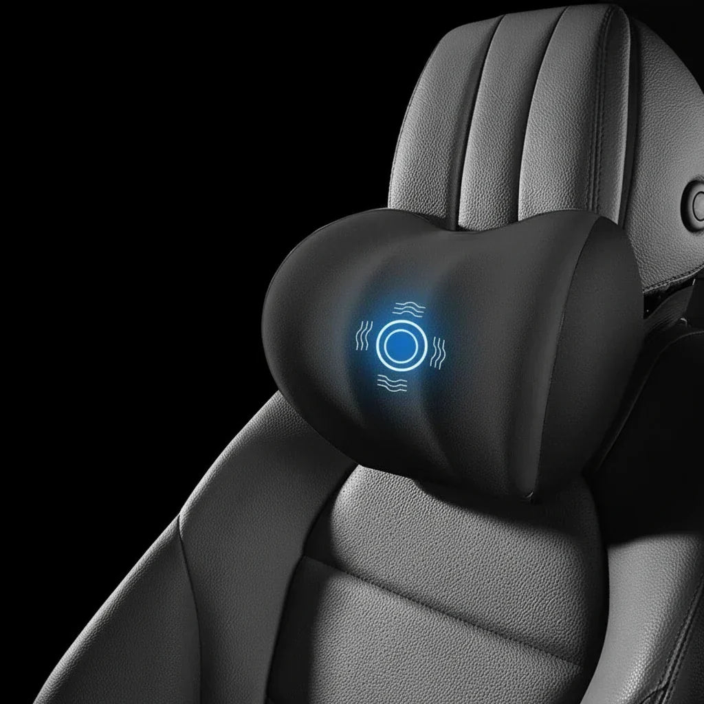 NovaEase Elektrisches Kissen — Ergonomisch geschwungenes Profil, Unterstützung für Nacken und Lendenbereich