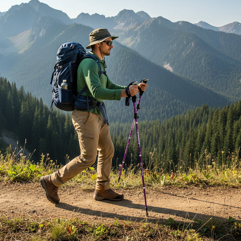 Bâtons de trekking réglables SummitTrail — Légers, stables et confortables