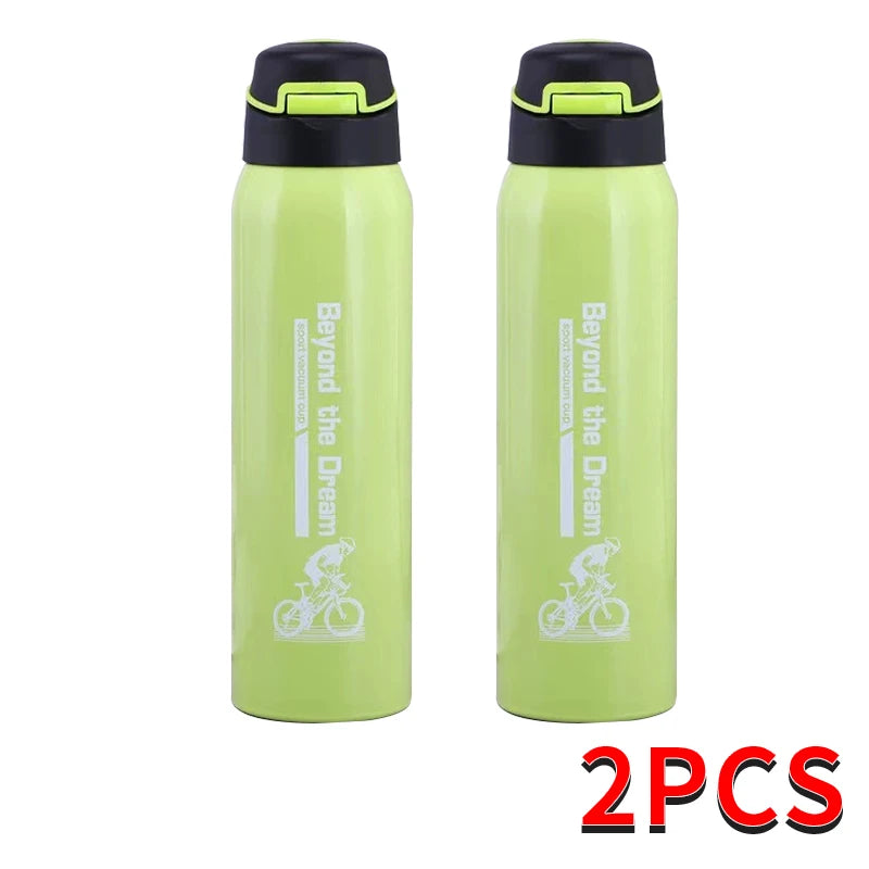 Doppelwandige Edelstahlflasche, 17 oz — Sportverschluss und Trageschlaufe