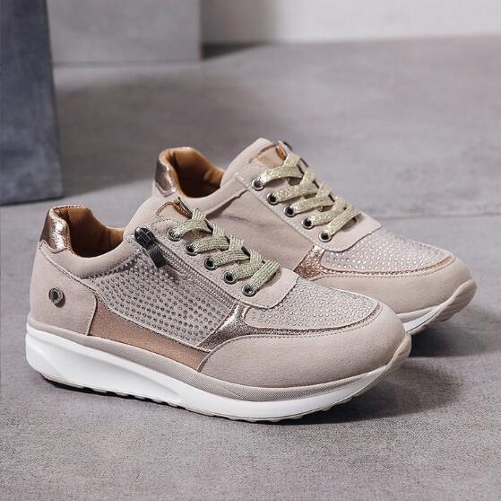 Women's Cushioned Orthopedic Sneakers – Shock-Absorbing Breathable Mesh