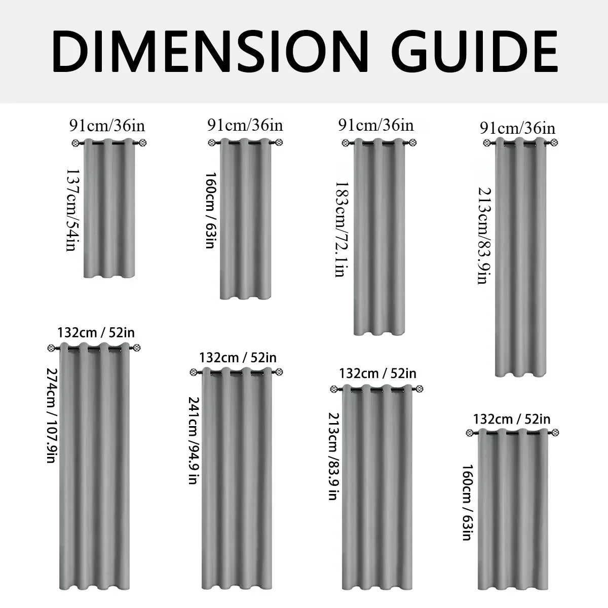 Modern 100% Blackout Curtains with Coated Lining for Bedroom & Living Room - Euroselle