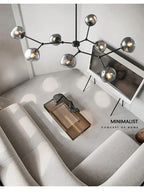 Minimalist Lava Glass Chandelier