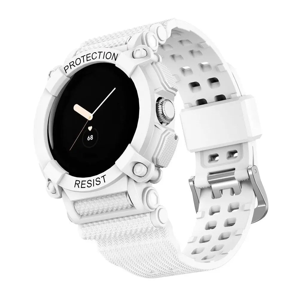 Armband und Bumper-Schutzhülle für die Pixel Watch im Set – Passender Schutz