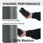 Modern 100% Blackout Curtains with Coated Lining for Bedroom & Living Room - Euroselle