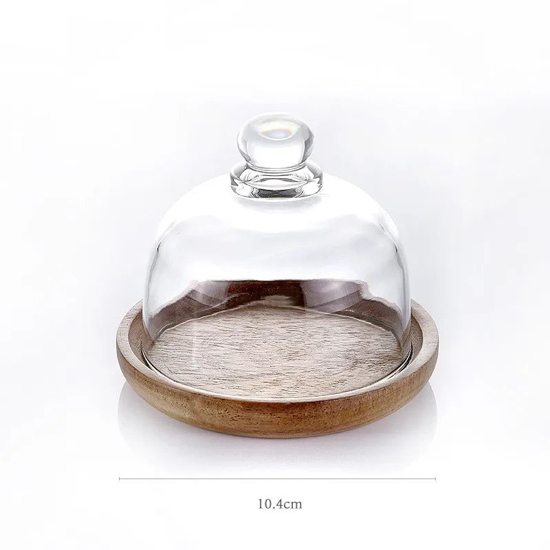 Glass Canister Set — Acacia Wood Lids for Dry Goods Storage