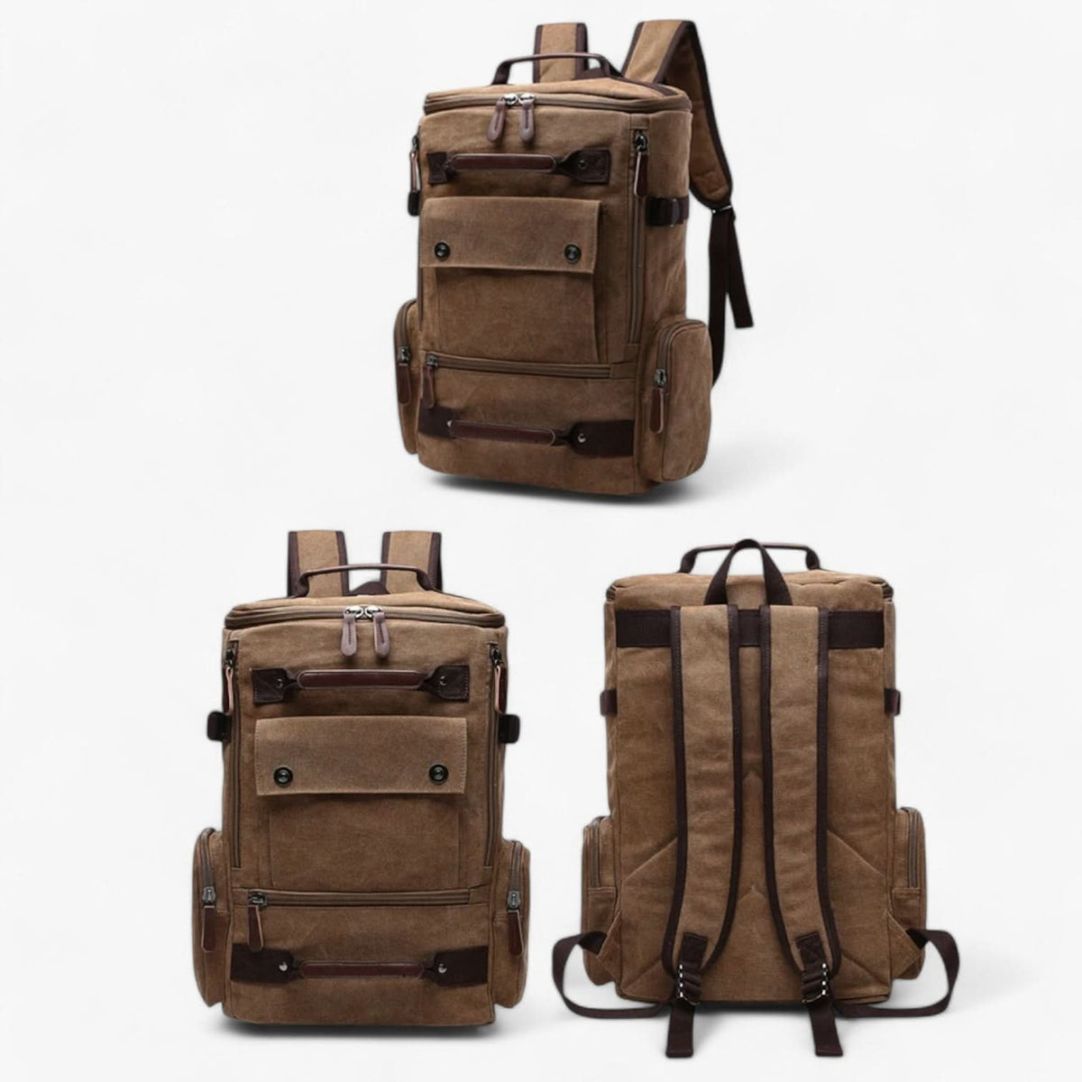 AeroTrail Laptop-Rucksack — Vintage-inspiriertes Design und praktische Tragefunktionen