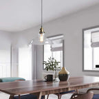 Retro Industrial Glass Pendant Light For Home And Bar