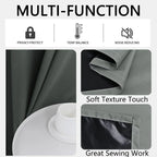 Modern 100% Blackout Curtains with Coated Lining for Bedroom & Living Room - Euroselle
