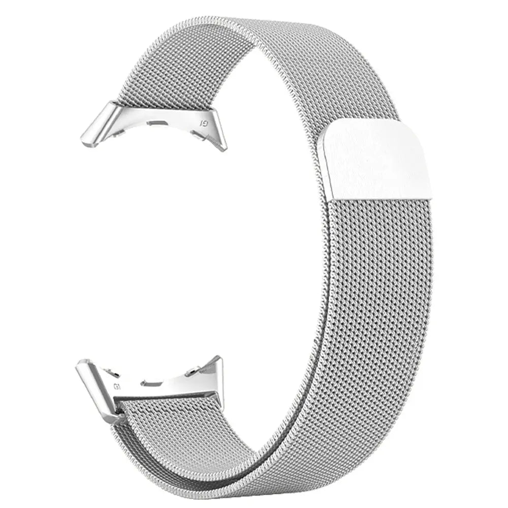 Bracelete de malha magnética em aço inoxidável para Google Pixel Watch e Watch 2