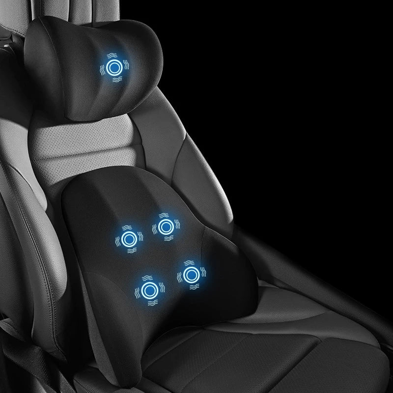 NovaEase Elektrisches Kissen — Ergonomisch geschwungenes Profil, Unterstützung für Nacken und Lendenbereich