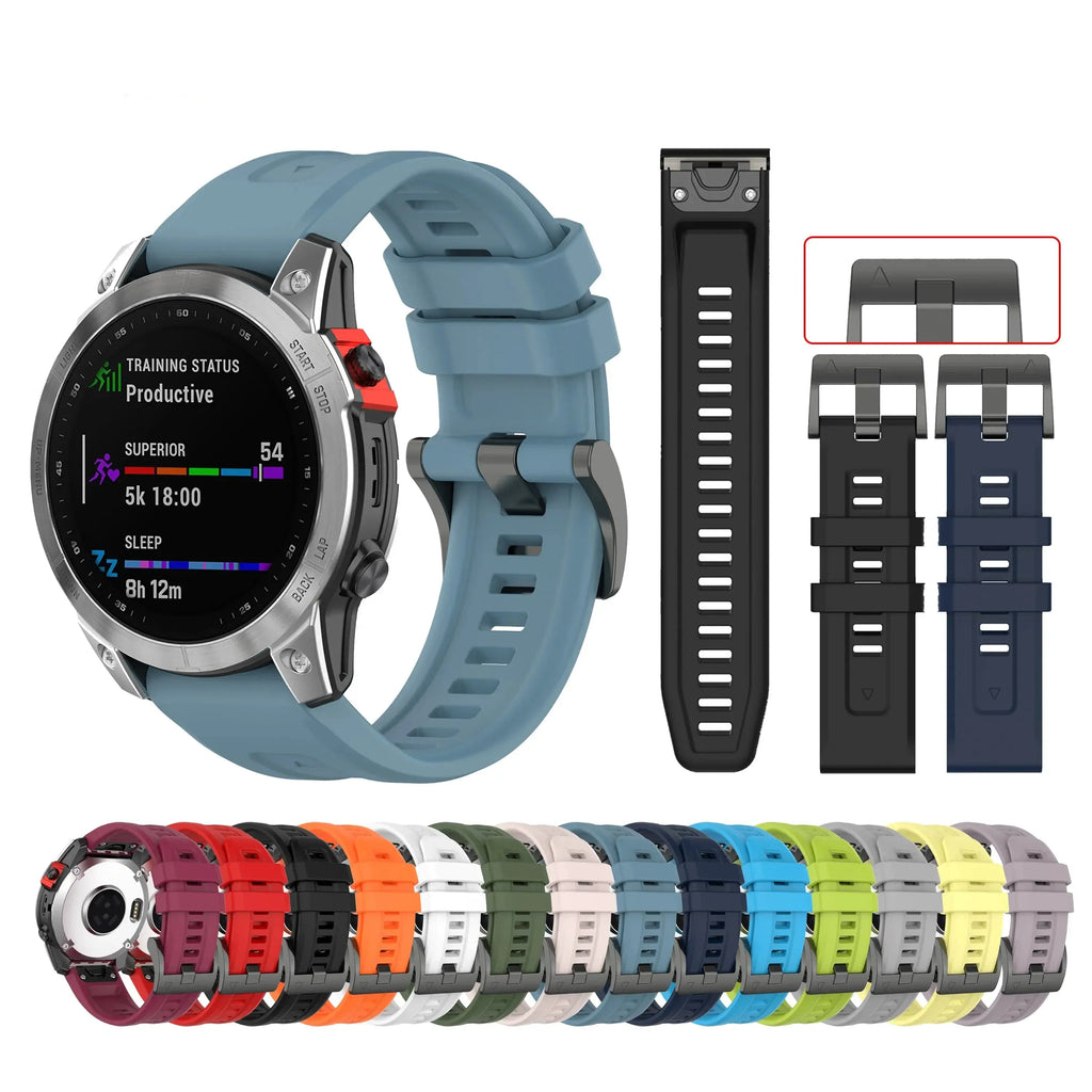 Fenix, Instinct & Venu Silicone Band — Quick-Release, Sweat-Resistant